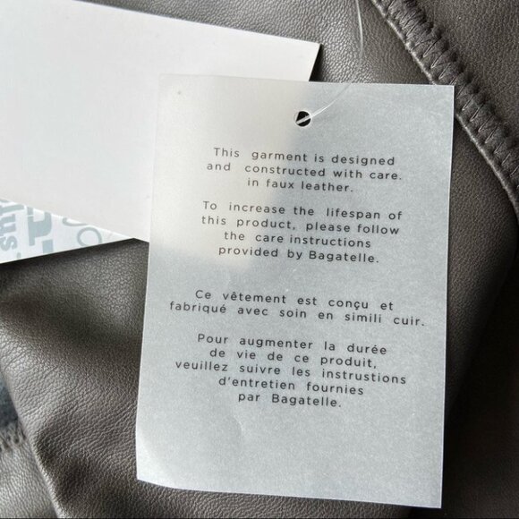 NWT 7 For  All Mankind Faux Leather Legging - Picture 7 of 12